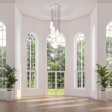 Load image into Gallery viewer, Farrell Chandelier in living room.
