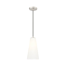 Load image into Gallery viewer, Farrell Pendant Light in Brushed Nickel (Rod Not Included/13.63-Inch).
