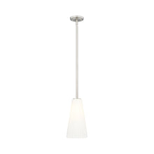Load image into Gallery viewer, Farrell Pendant Light in Brushed Nickel (Rod Included/13.63-Inch).
