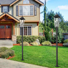 Load image into Gallery viewer, Gannon Outdoor Lean Post Light in Outside Area.
