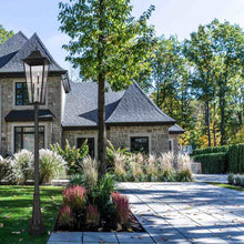 Load image into Gallery viewer, Gannon Outdoor Ornate Post Light in Outside Area.
