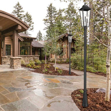 Load image into Gallery viewer, Gannon Outdoor Post Light in Outside Area.
