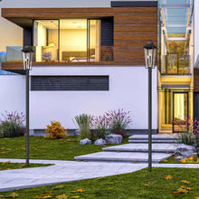 Load image into Gallery viewer, Gannon Outdoor Sleek Post Light in Outside Area.
