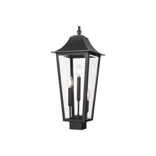 Load image into Gallery viewer, Gannon Outdoor Sloped Top Post Light (Square Post Mount/10-Inch).
