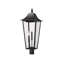 Load image into Gallery viewer, Gannon Outdoor Sloped Top Post Light (Round Post Mount/12-Inch).
