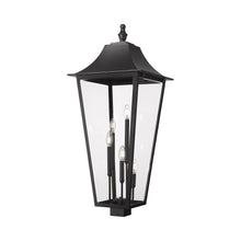 Load image into Gallery viewer, Gannon Outdoor Sloped Top Post Light (Square Post Mount/16-Inch).
