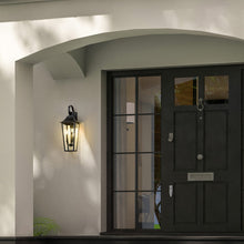 Load image into Gallery viewer, Gannon Outdoor Wall Light in Outside Area.
