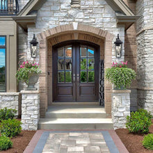 Load image into Gallery viewer, Gannon Outdoor Wall Light in Outside Area.
