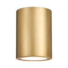 Load image into Gallery viewer, Harley Flush Mount Ceiling Light in Rubbed Brass (5-Inch).
