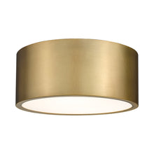Load image into Gallery viewer, Harley Flush Mount Ceiling Light in Rubbed Brass (12-Inch).
