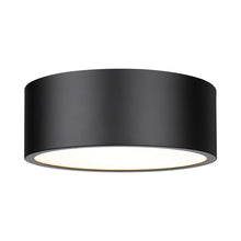 Load image into Gallery viewer, Harley Flush Mount Ceiling Light in Matte Black (16-Inch).
