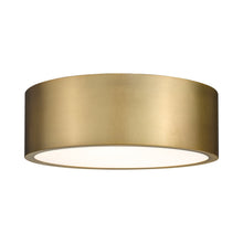 Load image into Gallery viewer, Harley Flush Mount Ceiling Light in Rubbed Brass (16-Inch).
