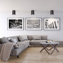 Load image into Gallery viewer, Harley Flush Mount Ceiling Light in living room.
