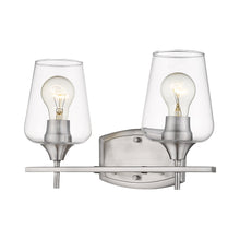 Load image into Gallery viewer, Joliet Bath Vanity Light in Brushed Nickel (2-Light).
