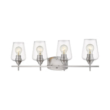Load image into Gallery viewer, Joliet Bath Vanity Light in Brushed Nickel (4-Light).
