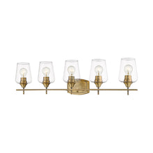 Load image into Gallery viewer, Joliet Bath Vanity Light in Olde Brass (5-Light).
