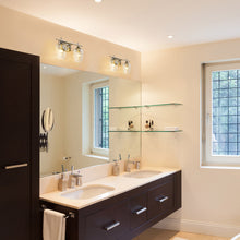 Load image into Gallery viewer, Joliet Bath Vanity Light in bathroom.
