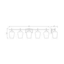 Load image into Gallery viewer, Joliet Bath Vanity Light-  line drawing.
