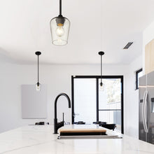 Load image into Gallery viewer, Joliet Mini Pendant Light in kitchen.

