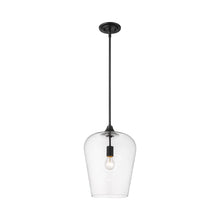 Load image into Gallery viewer, Joliet Pendant Light in Matte Black (12-Inch).
