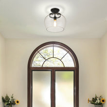 Load image into Gallery viewer, Joliet Semi Flush Mount Ceiling Light in living room.
