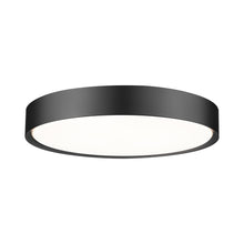Load image into Gallery viewer, Kawan LED Flush Mount Ceiling Light in Matte Black (20-Inch).
