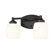 Load image into Gallery viewer, Kendrick Bath Vanity Light in Matte Black (2-Light).

