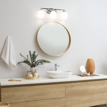 Load image into Gallery viewer, Kendrick Bath Vanity Light in bathroom.
