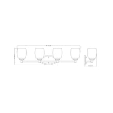 Load image into Gallery viewer, Kendrick Bath Vanity Light - line drawing.
