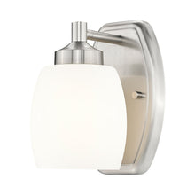 Load image into Gallery viewer, Kendrick Bath Wall Light in Brushed Nickel.
