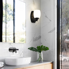 Load image into Gallery viewer, Kendrick Bath Wall Light in bathroom.
