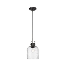 Load image into Gallery viewer, Kinsley Pendant Light in Matte Black (8-Inch).
