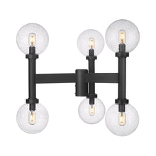 Load image into Gallery viewer, Laurent Outdoor Post Light in Clear Seedy (6-Light/30-Inch).
