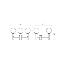 Load image into Gallery viewer, Laurent Outdoor Post Light - line drawing.
