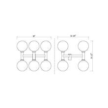 Load image into Gallery viewer, Laurent Outdoor Post Light - line drawing.
