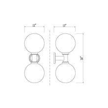 Load image into Gallery viewer, Laurent Outdoor Wall Light - line drawing.
