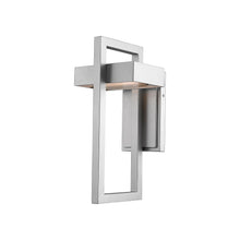 Load image into Gallery viewer, Luttrel Outdoor LED Wall Light in Silver (Medium).
