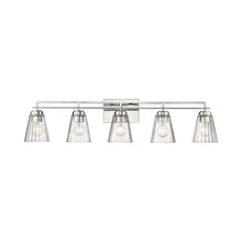 Load image into Gallery viewer, Lyna Bath Vanity Light in Chrome (5-Light).
