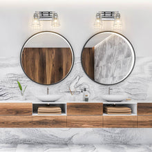 Load image into Gallery viewer, Lyna Bath Vanity Light in bathroom.
