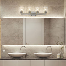 Load image into Gallery viewer, Lyna Bath Vanity Light in bathroom.

