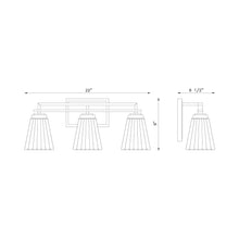 Load image into Gallery viewer, Lyna Bath Vanity Light - line drawing.
