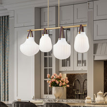 Load image into Gallery viewer, Newbury Linear Chandelier in kitchen.
