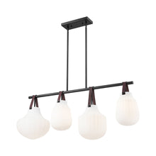Load image into Gallery viewer, Newbury Linear Chandelier in Detail.
