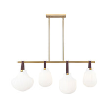 Load image into Gallery viewer, Newbury Linear Chandelier in Detail.
