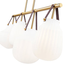 Load image into Gallery viewer, Newbury Linear Chandelier in Detail.
