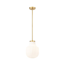 Load image into Gallery viewer, Newbury Pendant Light in Modern Gold (10-Inch).
