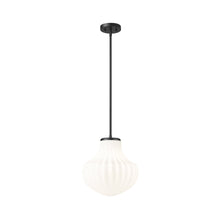 Load image into Gallery viewer, Newbury Pendant Light in Matte Black (13-Inch).
