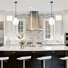 Load image into Gallery viewer, Newbury Pendant Light in kitchen.
