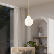 Load image into Gallery viewer, Newbury Pendant Light in living room.
