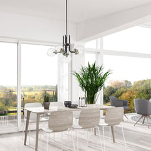 Load image into Gallery viewer, Parsons Chandelier in living room.
